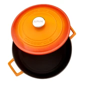 Lava Döküm Yuvarlak Tencere. Folk Çap(Ø)28cm. Turuncu - 3