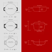 Lava Döküm 3x Trendy Serisi 6 Parça Tencere Seti  Kırmızı thumbnail 4
