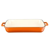 Lava Döküm 3X Edition Serisi Özel Koleksiyon Döküm Demir Tencere & Tava Seti  Turuncu thumbnail 4