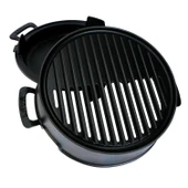 Lava Döküm Yuvarlak Mangal Izgara Set Döküm Demir Yekpare Çift Kulplu Çap (Ø)36cm. - 3