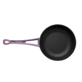 Lava Döküm Yuvarlak Kızartma Tavası Döküm Demir Yekpare Saplı Çap(Ø)24cm.  Mor thumbnail 3
