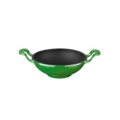 Lava Döküm Mini Wok Yekpare Kulplu Çap(Ø)16cm.  Yeşil thumbnail 1