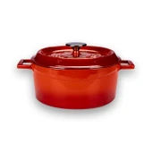 Lava Döküm 6X Trendy Serisi Döküm Demir Tencere Tava Çeyiz Seti  Kırmızı thumbnail 2