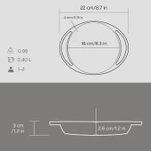 Lava Döküm Yuvarlak Sahan Döküm Demir Yekpare Çift Kulplu Çap(Ø)16cm. thumbnail 5