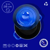 Lava Döküm Yuvarlak Tencere Döküm Demir Kapak Experience Serisi Çap(Ø)28cm  Mavi thumbnail 4