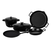 Lava Döküm 5x Trendy Serisi 8 Parça Tencere & Tava Seti  Siyah thumbnail 2