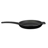 Lava Döküm Yuvarlak Kızartma Tavası Döküm Demir Yekpare Saplı  Çap(Ø)20cm.  Siyah - 1