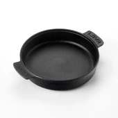 Lava Döküm Yuvarlak Güveç Kabı Döküm Demir Yekpare Çift Kulplu Çap(Ø)17cm. - 1