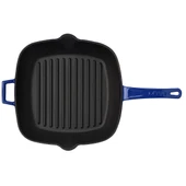 Lava Döküm Kare Izgara Tava Döküm Demir Yekpare Saplı Ölçü 26x26cm.  Mavi thumbnail 3