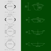 Lava Döküm 4X New Heritage Serisi Döküm Demir Tencere Tava Seti  Yeşil thumbnail 4