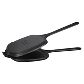 Lava Döküm Dikdörtgen Izgara Tost Makinası Döküm Demir Yekpare Saplı Ölçü 18x26cm. thumbnail 1