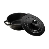 Lava Döküm Yuvarlak Tencere Döküm Demir Kapak Experience Serisi Çap(Ø)28cm  Siyah thumbnail 2