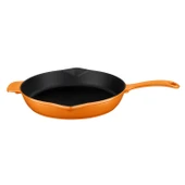 Lava Döküm Yuvarlak Kızartma Tavası Döküm Demir Yekpare Saplı Spring Serisi Çap(Ø)28cm.  Turuncu thumbnail 1