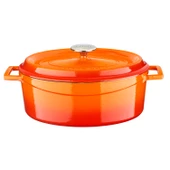 Lava Döküm Oval Tencere. Edition Serisi Ölçü 25x31cm.  Turuncu thumbnail 1