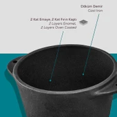Lava Döküm Yuvarlak Sufle / Sos Kabı. Çap(Ø)8cm. - 6