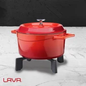 Lava Döküm Kare Nihale Çap(Ø)24cm. - 5