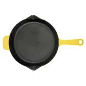 Lava Döküm Yuvarlak Kızartma Tavası Döküm Demir Yekpare Saplı Spring Serisi Çap(Ø)28cm.  Sarı thumbnail 2