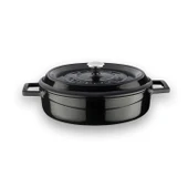 Lava Döküm 6X Trendy Serisi Döküm Demir Tencere Tava Çeyiz Seti  Siyah thumbnail 3