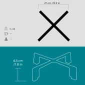 Lava Döküm Kare Nihale Çap(Ø)20cm. - 3