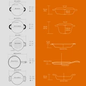 Lava Döküm 5x Trendy Serisi 8 Parça Tencere & Tava Seti  Turuncu thumbnail 6