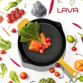 Lava Döküm Yuvarlak Kızartma Tavası Döküm Demir Yekpare Saplı Spring Serisi Çap(Ø)28cm.  Sarı thumbnail 7