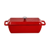 Lava Döküm Ekmek Tenceresi / Terrine Serisi. Ölçü 11x31cm.  Kırmızı - 1