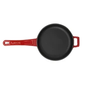 Lava Döküm Yuvarlak Kızartma Tavası Döküm Demir Yekpare Saplı Çap(Ø)16cm.  Kırmızı thumbnail 2