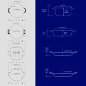 Lava Döküm 5X Trendy Serisi Döküm Demir Tencere Tava Çeyiz Seti  Mavi thumbnail 3