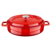 Lava Döküm 2X Edition Serisi Özel Koleksiyon Döküm Demir Tencere & Tava Seti  Kırmızı thumbnail 3