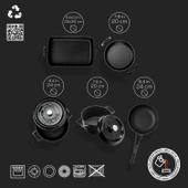 Lava Döküm 5x Trendy Serisi 8 Parça Tencere & Tava Seti  Siyah thumbnail 3