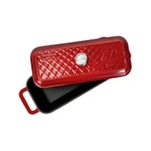Lava Döküm Ekmek Tenceresi / Terrine Serisi. Ölçü 11x31cm.  Kırmızı - 4