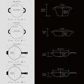 Lava Döküm 4X New Heritage Serisi Döküm Demir Tencere Tava Çeyiz Seti  Siyah thumbnail 5