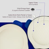 Lava Döküm 2X Edition Serisi Özel Koleksiyon Döküm Demir Tava Seti  Mavi thumbnail 7