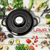 Lava Döküm Yuvarlak Tencere Döküm Demir Kapak New Heritage Serisi Çap(Ø)24cm.  Siyah - 7