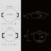 Lava Döküm 2x Trendy Serisi 5 Parça Tencere Seti  Siyah thumbnail 4