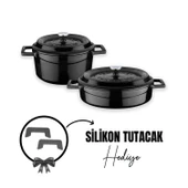 Lava Döküm 2x Trendy Serisi 5 Parça Tencere Seti  Siyah thumbnail 1