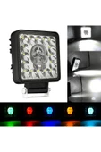 ASTRALED Kurukafa Lamba 16 Led Kare 2 Adet 12/24 Volt 7 Renk Yanar - 4