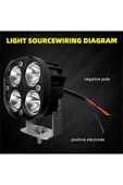 ASTRALED Offroad Sis Lambası 4 Led 20w  Cree Beyaz  Led Motorsiklet Uyumlu ikili set - 3