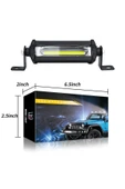 ASTRALED Off Road Led Mini 9cm  Ultra İnce COB 9W Led Bar Kamyon İş Makinesi Arazi Aracı Çalışma Lambası - 4