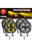 ASTRALED Offroad Sis Lambası 4 Led 20w  Cree Beyaz  Led Motorsiklet Uyumlu ikili set - 1