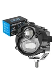 ASTRALED Motosiklet LED Sis Farı Metal Kasa Yüksek Güçlü Delici Spot Beyaz Sarı Çift Renk 1 Adet - 1