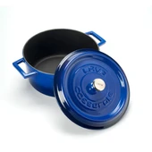 Lava Döküm Yuvarlak Tencere. Trendy Çap(Ø) 24cm.  Mavi thumbnail 2