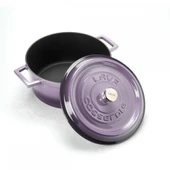 Lava Döküm Yuvarlak Tencere. Trendy Çap(Ø) 24cm.  Mor thumbnail 2