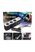 Araba Araç Oto Çakmak Çoklayıcı Çoğaltıcı Soketi Usb Çakmaklık - 6