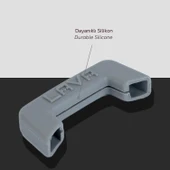 Lava Döküm Isı Dayanımlı Tencere Silikon Tutacak. (1set=2adet) Gri - 7