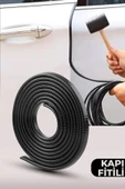ASTRALED Oto Araç Kapı Koruma Fitili 5metre Parlak Siyah Renk Çarpma Çizilme Önleyici Fitil - 2