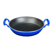 Lava Döküm Yuvarlak Sahan Döküm Demir Yekpare Çift Kulplu Çap(Ø)24cm.  Mavi thumbnail 2