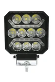 ASTRALED Oto Çalışma Lambası 4 inç 12-24V DRL Sarı 2 Mod Flash Traktör Tır Kamyon Tekne Projektör Sis Farı - 5