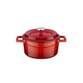 Lava Döküm Yuvarlak Tencere. Trendy Çap(Ø) 12cm.  Kırmızı thumbnail 1