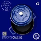 Lava Döküm Yuvarlak Tencere. Trendy Çap(Ø) 24cm.  Mavi thumbnail 4